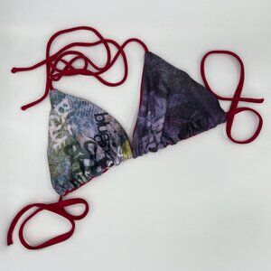 Blue Glue Two Piece Bikini Swim Suit Size Medium